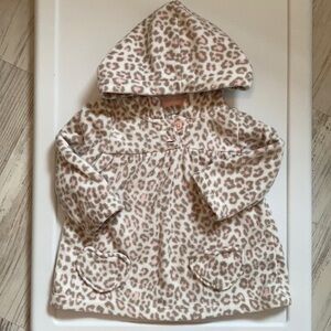 Carter’s Baby Leopard Fleece Dress Size 9 months